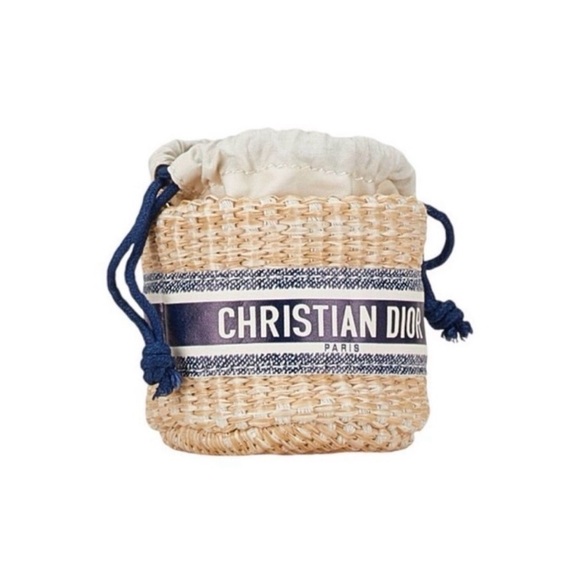 Christian Dior VIP Raffia Novelty/GWP Bucket Bag - Picture 5 of 6